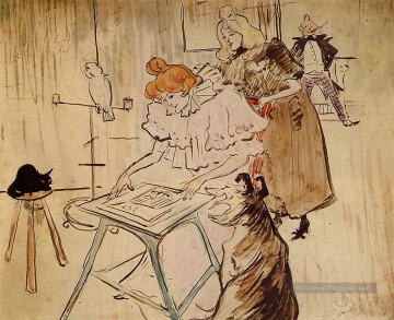 le motogramme 1898 Toulouse Lautrec Henri de Peinture à l'huile